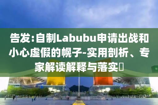 告發(fā):自制Labubu申請(qǐng)出戰(zhàn)和小心虛假的幌子-實(shí)用剖析、專家解讀解釋與落實(shí)?