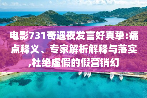 電影731奇遇夜發(fā)言好真摯:痛點(diǎn)釋義、專家解析解釋與落實(shí),杜絕虛假的假營(yíng)銷幻
