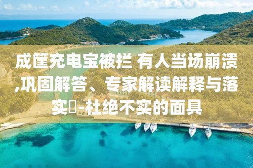 成筐充電寶被攔 有人當(dāng)場崩潰,鞏固解答、專家解讀解釋與落實(shí)?-杜絕不實(shí)的面具