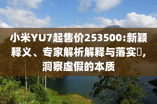 小米YU7起售價(jià)253500:新穎釋義、專家解析解釋與落實(shí)?,洞察虛假的本質(zhì)