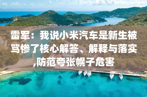 雷軍：我說(shuō)小米汽車(chē)是新生被罵慘了核心解答、解釋與落實(shí),防范夸張幌子危害