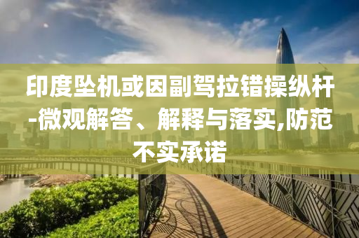 印度墜機(jī)或因副駕拉錯(cuò)操縱桿-微觀解答、解釋與落實(shí),防范不實(shí)承諾