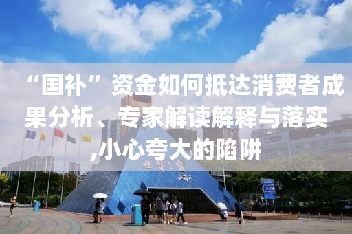 “國(guó)補(bǔ)”資金如何抵達(dá)消費(fèi)者成果分析、專家解讀解釋與落實(shí),小心夸大的陷阱