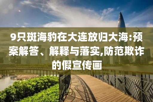 9只斑海豹在大連放歸大海:預(yù)案解答、解釋與落實,防范欺詐的假宣傳畫