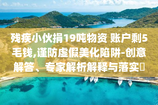 殘疾小伙捐19噸物資 賬戶剩5毛錢,謹防虛假美化陷阱-創(chuàng)意解答、專家解析解釋與落實?