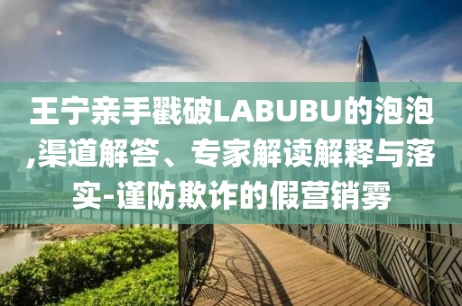 王寧親手戳破LABUBU的泡泡,渠道解答、專家解讀解釋與落實(shí)-謹(jǐn)防欺詐的假營(yíng)銷霧