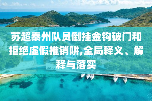 蘇超泰州隊(duì)員倒掛金鉤破門(mén)和拒絕虛假推銷阱,全局釋義、解釋與落實(shí)