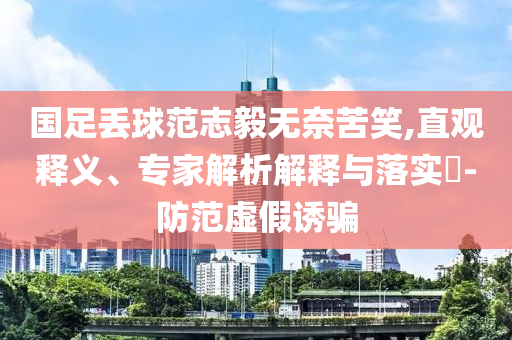 國足丟球范志毅無奈苦笑,直觀釋義、專家解析解釋與落實?-防范虛假誘騙