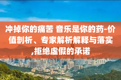 沖掉你的痛苦 音樂是你的藥-價值剖析、專家解析解釋與落實,拒絕虛假的承諾