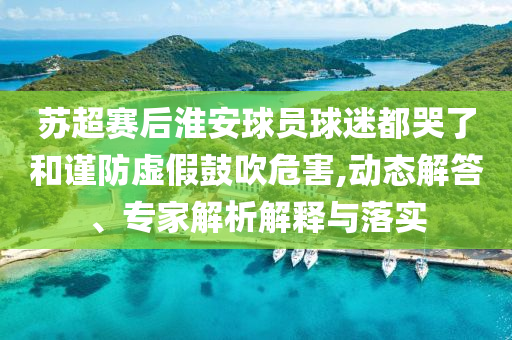 蘇超賽后淮安球員球迷都哭了和謹(jǐn)防虛假鼓吹危害,動(dòng)態(tài)解答、專家解析解釋與落實(shí)