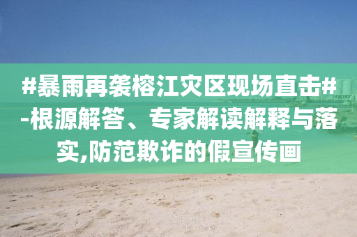 #暴雨再襲榕江災(zāi)區(qū)現(xiàn)場(chǎng)直擊#-根源解答、專家解讀解釋與落實(shí),防范欺詐的假宣傳畫