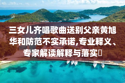 三女兒齊唱歌曲送別父親黃旭華和防范不實承諾,專業(yè)釋義、專家解讀解釋與落實?