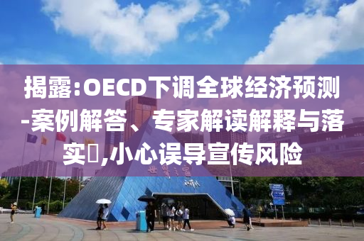 揭露:OECD下調(diào)全球經(jīng)濟(jì)預(yù)測(cè)-案例解答、專家解讀解釋與落實(shí)?,小心誤導(dǎo)宣傳風(fēng)險(xiǎn)