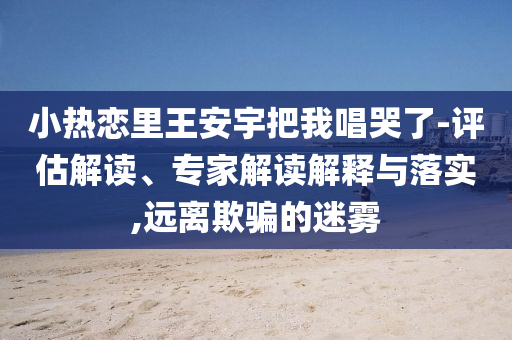 小熱戀里王安宇把我唱哭了-評估解讀、專家解讀解釋與落實,遠離欺騙的迷霧