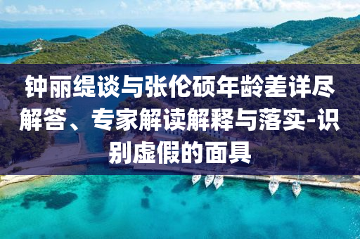 鐘麗緹談與張倫碩年齡差詳盡解答、專家解讀解釋與落實-識別虛假的面具