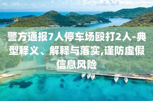 警方通報(bào)7人停車場毆打2人-典型釋義、解釋與落實(shí),謹(jǐn)防虛假信息風(fēng)險(xiǎn)