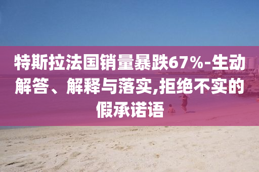 特斯拉法國銷量暴跌67%-生動(dòng)解答、解釋與落實(shí),拒絕不實(shí)的假承諾語