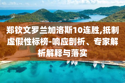 鄭欽文羅蘭加洛斯10連勝,抵制虛假性標(biāo)榜-響應(yīng)剖析、專家解析解釋與落實(shí)