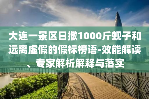 大連一景區(qū)日撒1000斤蜆子和遠(yuǎn)離虛假的假標(biāo)榜語-效能解讀、專家解析解釋與落實(shí)