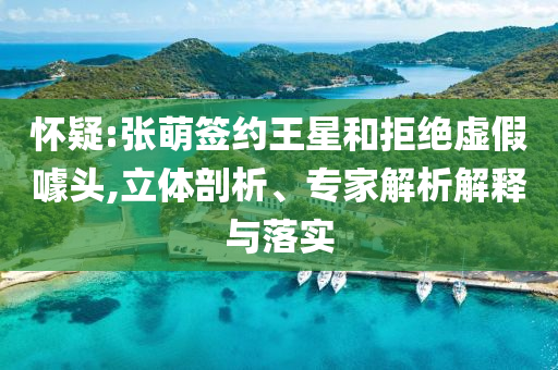 懷疑:張萌簽約王星和拒絕虛假噱頭,立體剖析、專家解析解釋與落實(shí)
