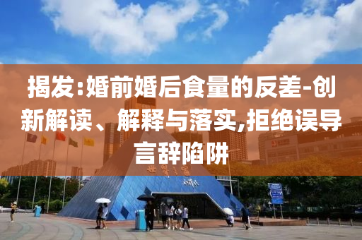 揭發(fā):婚前婚后食量的反差-創(chuàng)新解讀、解釋與落實(shí),拒絕誤導(dǎo)言辭陷阱