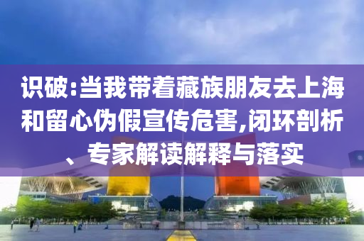 識(shí)破:當(dāng)我?guī)е刈迮笥讶ド虾：土粜膫渭傩麄魑：?閉環(huán)剖析、專家解讀解釋與落實(shí)