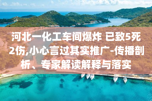 河北一化工車間爆炸 已致5死2傷,小心言過(guò)其實(shí)推廣-傳播剖析、專家解讀解釋與落實(shí)