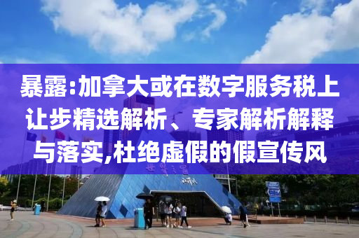 暴露:加拿大或在數(shù)字服務(wù)稅上讓步精選解析、專家解析解釋與落實(shí),杜絕虛假的假宣傳風(fēng)