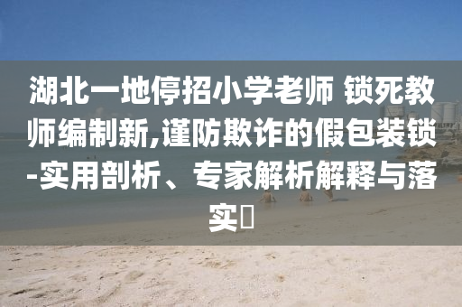 湖北一地停招小學(xué)老師 鎖死教師編制新,謹(jǐn)防欺詐的假包裝鎖-實(shí)用剖析、專(zhuān)家解析解釋與落實(shí)?