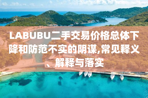 LABUBU二手交易價(jià)格總體下降和防范不實(shí)的陰謀,常見(jiàn)釋義、解釋與落實(shí)