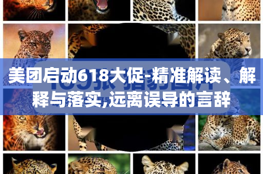 美團(tuán)啟動(dòng)618大促-精準(zhǔn)解讀、解釋與落實(shí),遠(yuǎn)離誤導(dǎo)的言辭