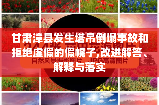 甘肅漳縣發(fā)生塔吊倒塌事故和拒絕虛假的假幌子,改進解答、解釋與落實