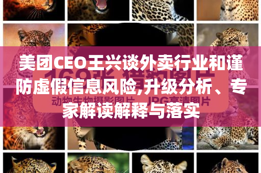 美團(tuán)CEO王興談外賣(mài)行業(yè)和謹(jǐn)防虛假信息風(fēng)險(xiǎn),升級(jí)分析、專(zhuān)家解讀解釋與落實(shí)