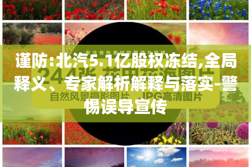 謹(jǐn)防:北汽5.1億股權(quán)凍結(jié),全局釋義、專家解析解釋與落實-警惕誤導(dǎo)宣傳