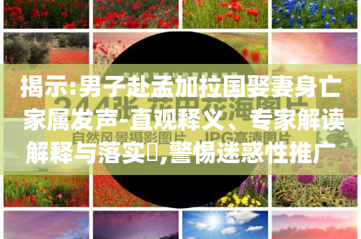 揭示:男子赴孟加拉國娶妻身亡 家屬發(fā)聲-直觀釋義、專家解讀解釋與落實?,警惕迷惑性推廣