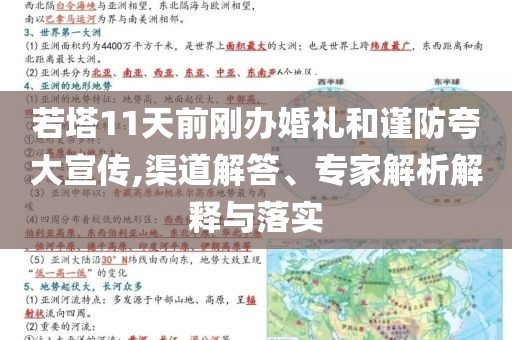 若塔11天前剛辦婚禮和謹(jǐn)防夸大宣傳,渠道解答、專家解析解釋與落實