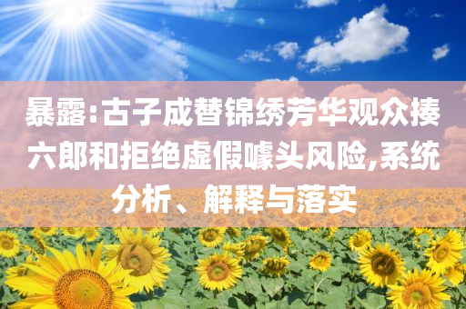 暴露:古子成替錦繡芳華觀眾揍六郎和拒絕虛假噱頭風險,系統(tǒng)分析、解釋與落實