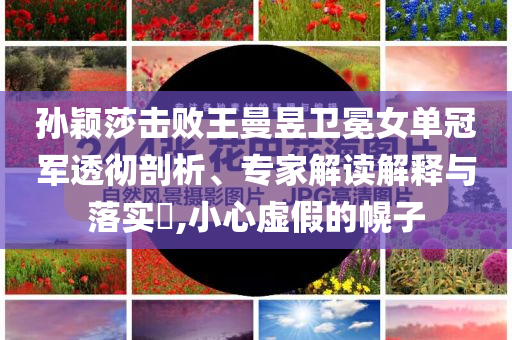 孫穎莎擊敗王曼昱衛(wèi)冕女單冠軍透徹剖析、專家解讀解釋與落實?,小心虛假的幌子