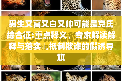 男生又高又白又帥可能是克氏綜合征:重點(diǎn)釋義、專家解讀解釋與落實(shí)?,抵制欺詐的假誘導(dǎo)旗