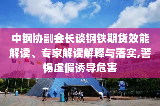 中鋼協(xié)副會長談鋼鐵期貨效能解讀、專家解讀解釋與落實,警惕虛假誘導(dǎo)危害