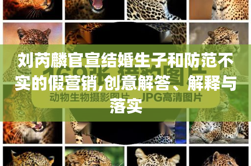 劉芮麟官宣結婚生子和防范不實的假營銷,創(chuàng)意解答、解釋與落實