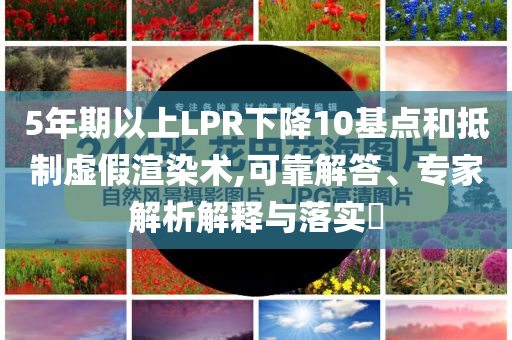5年期以上LPR下降10基點和抵制虛假渲染術,可靠解答、專家解析解釋與落實?