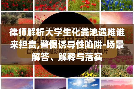 律師解析大學(xué)生化糞池遇難誰來擔(dān)責(zé),警惕誘導(dǎo)性陷阱-場景解答、解釋與落實(shí)