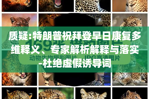 質(zhì)疑:特朗普祝拜登早日康復(fù)多維釋義、專家解析解釋與落實(shí)-杜絕虛假誘導(dǎo)詞