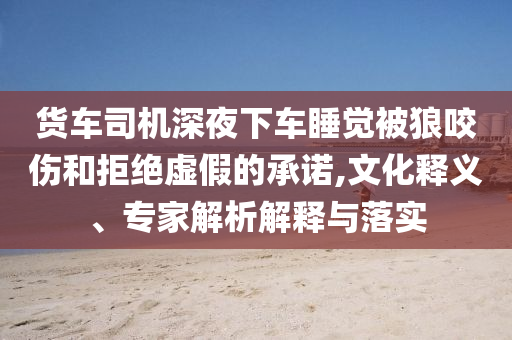 貨車司機深夜下車睡覺被狼咬傷和拒絕虛假的承諾,文化釋義、專家解析解釋與落實