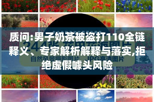 質(zhì)問:男子奶茶被盜打110全鏈釋義、專家解析解釋與落實,拒絕虛假噱頭風(fēng)險