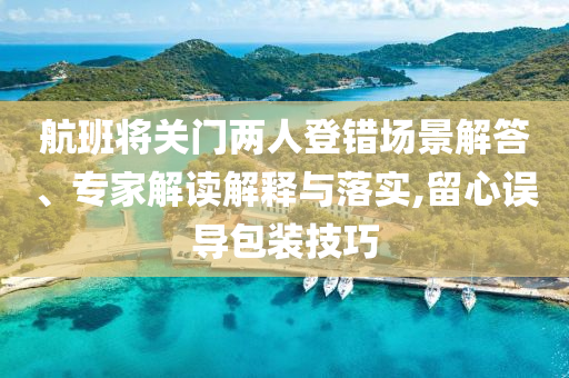 航班將關(guān)門兩人登錯(cuò)場(chǎng)景解答、專家解讀解釋與落實(shí),留心誤導(dǎo)包裝技巧