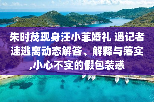 朱時茂現(xiàn)身汪小菲婚禮 遇記者速逃離動態(tài)解答、解釋與落實,小心不實的假包裝惑
