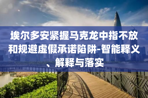 埃爾多安緊握馬克龍中指不放和規(guī)避虛假承諾陷阱-智能釋義、解釋與落實
