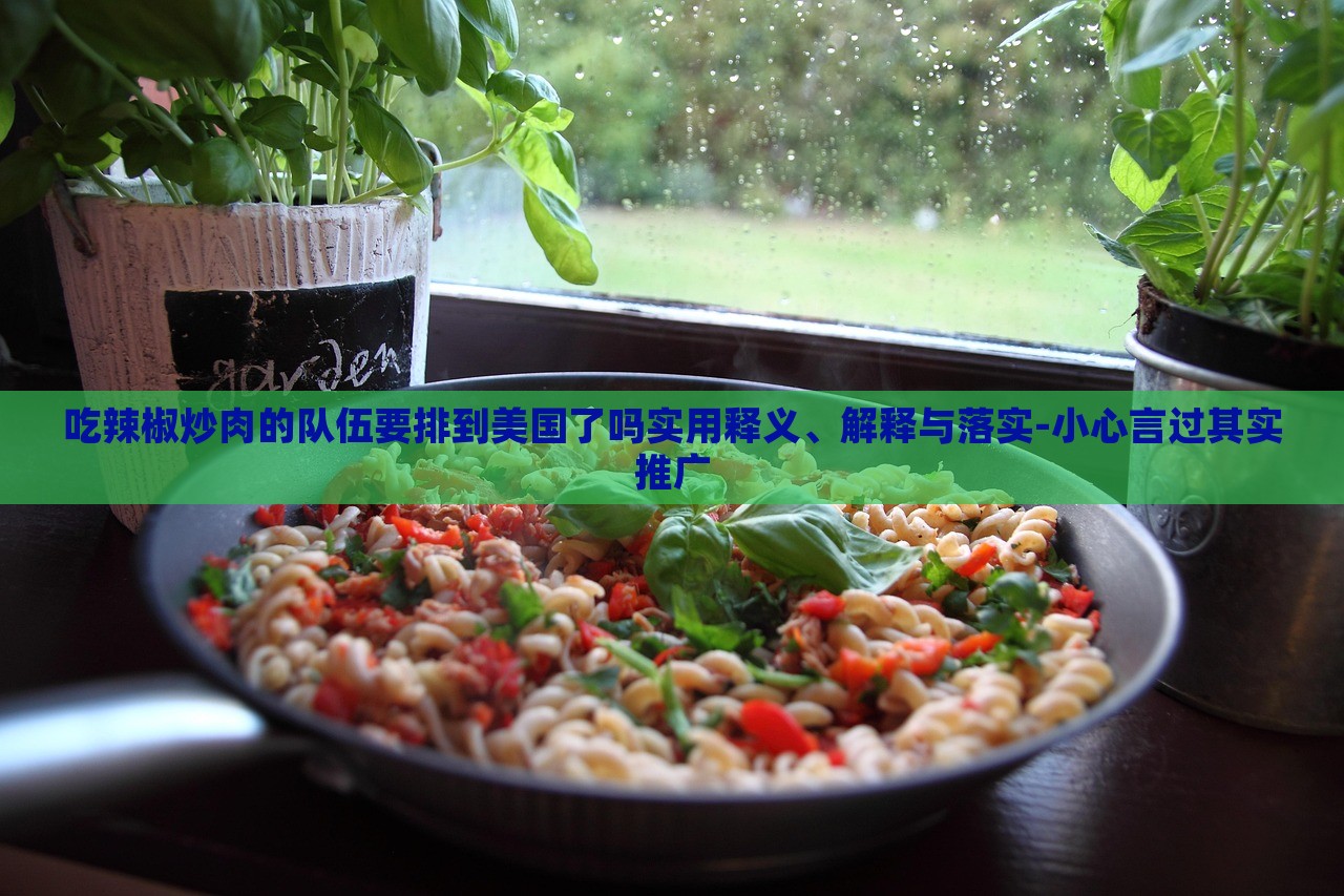 吃辣椒炒肉的隊(duì)伍要排到美國(guó)了嗎實(shí)用釋義、解釋與落實(shí)-小心言過(guò)其實(shí)推廣